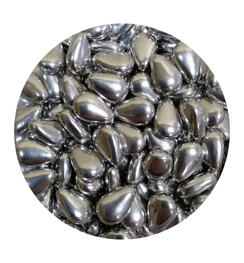 Декор Фундук Small срібний 1 см, 50 г - фото