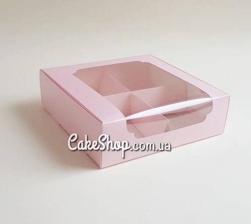 ⋗ Коробка для десертов с окошком 20х20х6, Фламинго купить в Украине ➛ CakeShop.com.ua, фото