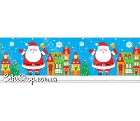 ⋗ Бордюрная лента для торта Дед Мороз, h 6 см (10 м) купить в Украине ➛ CakeShop.com.ua, фото