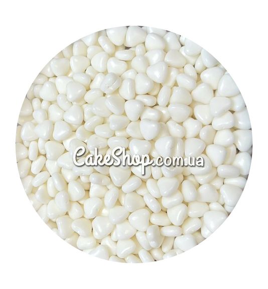⋗ Посыпка сахарная Сердца белые SekerSugar, 50 г купить в Украине ➛ CakeShop.com.ua, фото