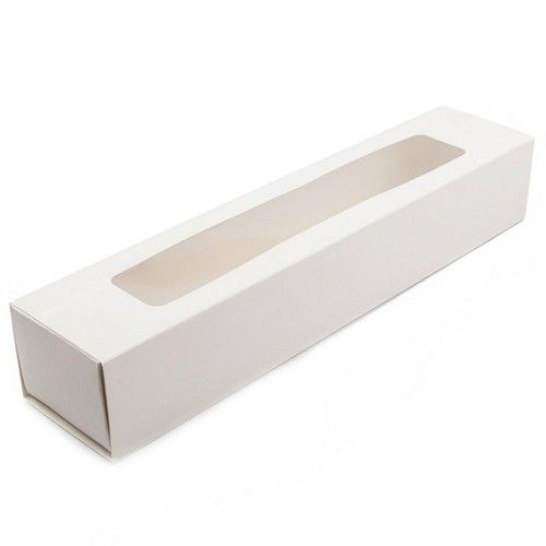 Коробка для макаронс Біла, 30х6х5 см - фото