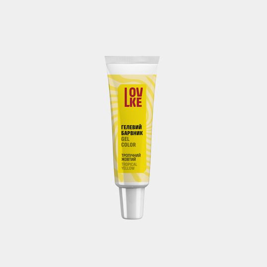 ⋗ Краситель гелевый LOVKE водорастворимый Тропический желтый, 16 г купить в Украине ➛ CakeShop.com.ua, фото
