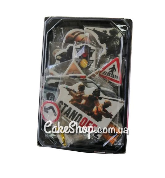 ⋗ Сахарные фигурки топеры MAXI Стендоф с машиной ТМ ДомК купить в Украине ➛ CakeShop.com.ua, фото