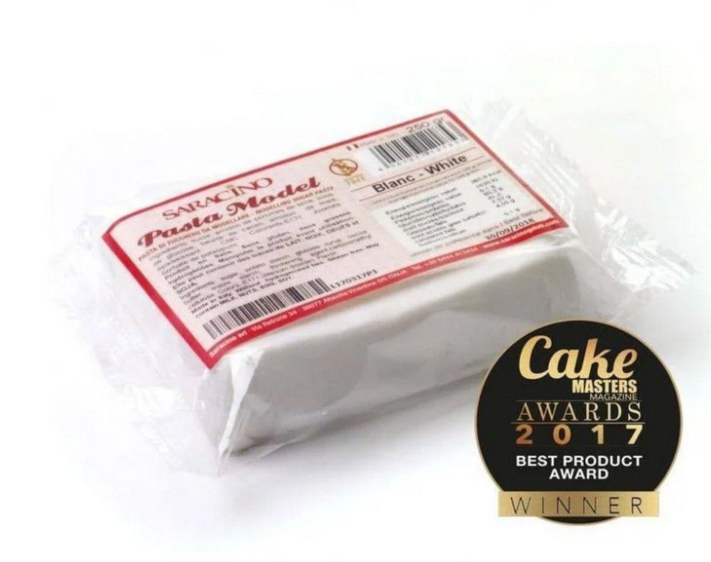 ⋗ Мастика для моделювання Model Saracino біла, 250г купити в Україні ➛ CakeShop.com.ua, фото