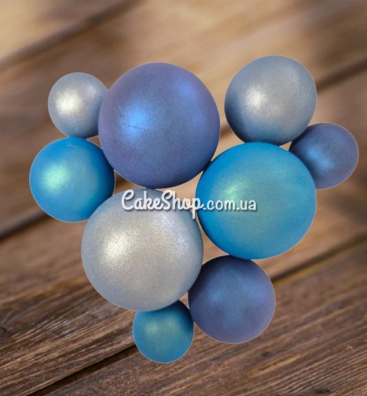 ⋗ Сфера шоколадная IR Голубая-синий блеск-аквамарин купить в Украине ➛ CakeShop.com.ua, фото