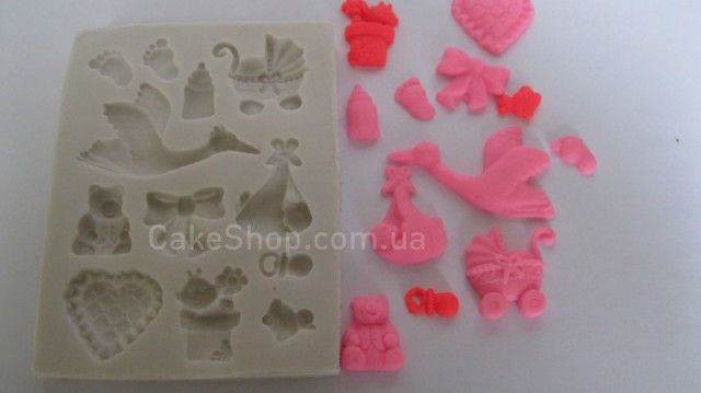 ⋗ Силиконовый молд Набор детские игрушки купить в Украине ➛ CakeShop.com.ua, фото