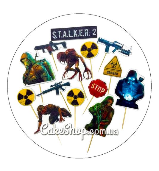 ⋗ Сахарные фигурки топеры MAXI Сталкер ТМ ДомК купить в Украине ➛ CakeShop.com.ua, фото