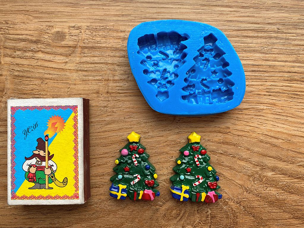 ⋗ Силіконовий молд Ялинки 6 купити в Україні ➛ CakeShop.com.ua, фото