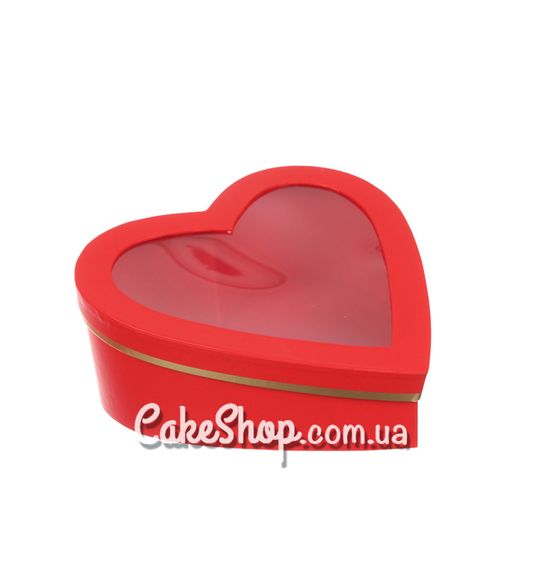 ⋗ Коробка Сердце с окном, 28х27,5х11, 2 см Красная купить в Украине ➛ CakeShop.com.ua, фото