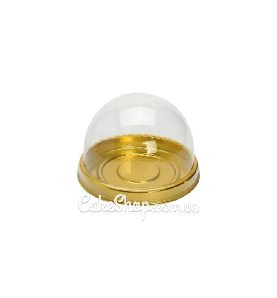 Упаковка для Моти купольная золотая d-6 см, 5 шт - фото