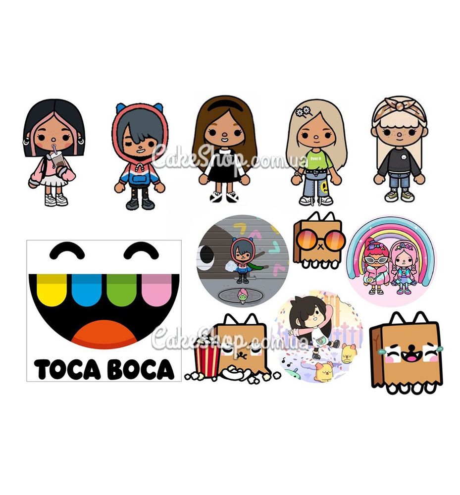 Вафельная картинка Toca Boca 5 - фото