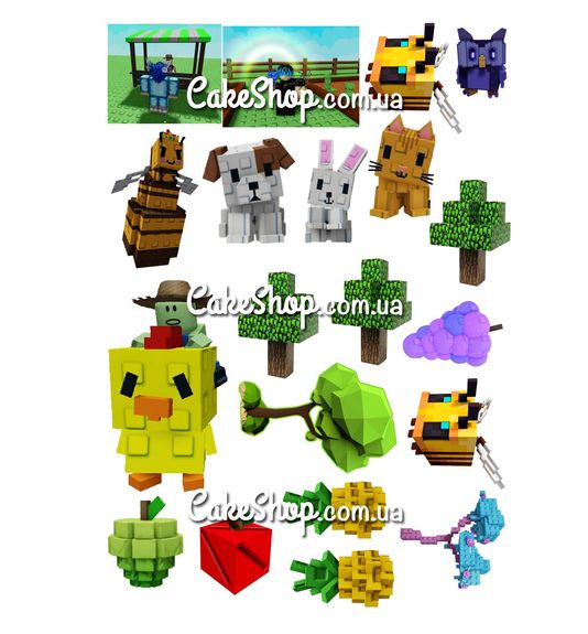 ⋗ Вафельная картинка Роблокс Grow a Garden 3 купить в Украине ➛ CakeShop.com.ua, фото