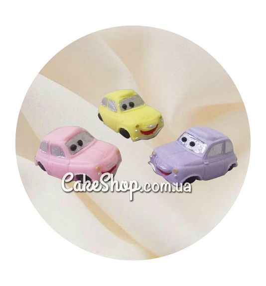 ⋗ Сахарные фигурки Машинки микс розовые ТМ KD купить в Украине ➛ CakeShop.com.ua, фото