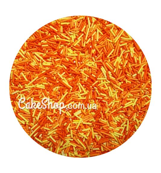 ⋗ Посипка цукрова Вермішель Сонячний абрикос, 50г купити в Україні ➛ CakeShop.com.ua, фото