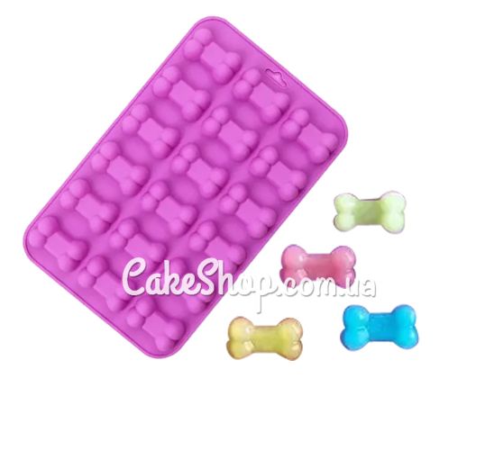 ⋗ Силиконовая форма Косточки, 15 шт купить в Украине ➛ CakeShop.com.ua, фото