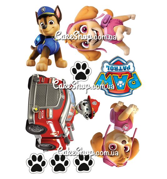 ⋗ Вафельная картинка Щенячий патруль 32 купить в Украине ➛ CakeShop.com.ua, фото