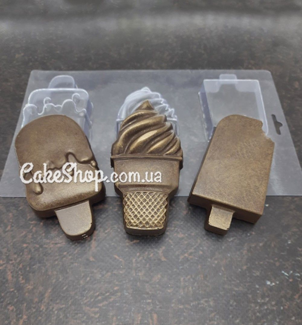 ⋗ Пластикова форма для шоколаду Морозиво 2 купити в Україні ➛ CakeShop.com.ua, фото