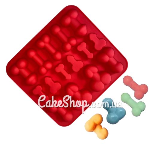 ⋗ Силіконова форма Пеніси 2 купити в Україні ➛ CakeShop.com.ua, фото