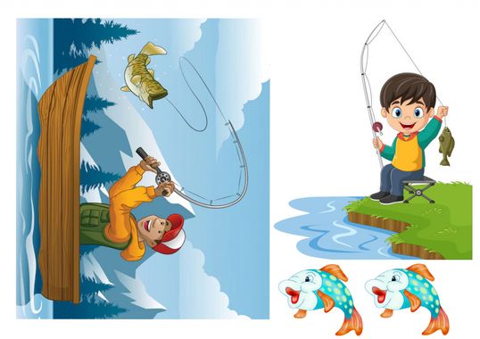 ⋗ Вафельная картинка Рыбалка 9 купить в Украине ➛ CakeShop.com.ua, фото