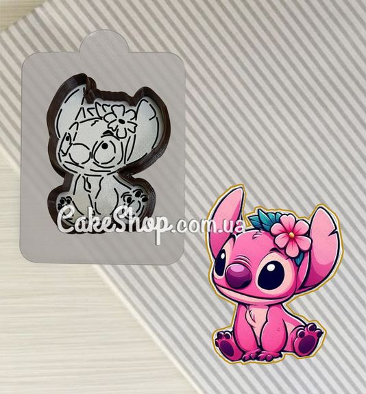 ⋗ Вирубка пластикова з трафаретом Ліло і Стіч, Angel купити в Україні ➛ CakeShop.com.ua, фото