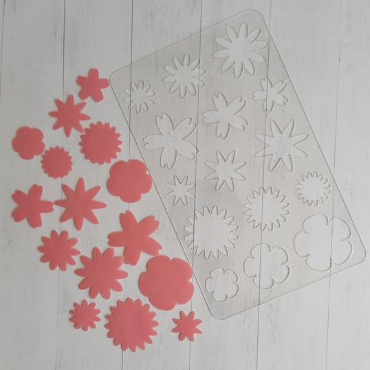 ⋗ Трафарет для шоколаду Квіти 1 купити в Україні ➛ CakeShop.com.ua, фото