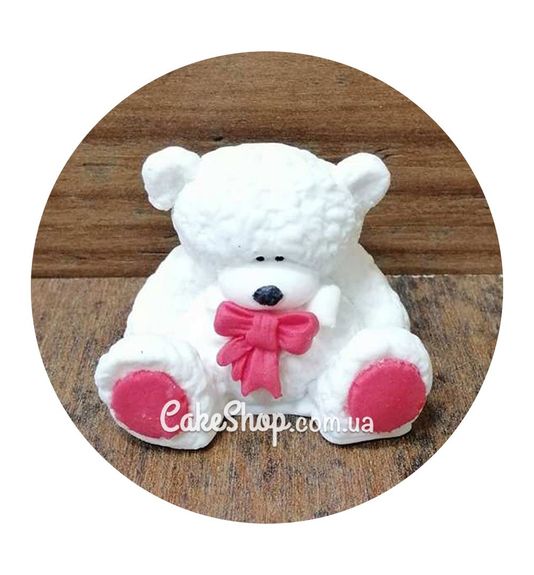 ⋗ Цукрова фігурка Ведмежа з червоним бантиком ТМ Іриска купити в Україні ➛ CakeShop.com.ua, фото