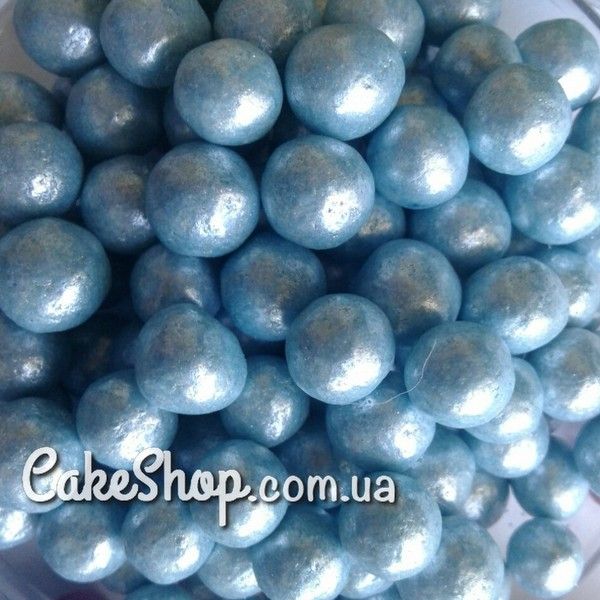 ⋗ Перлини цукрові Блакитний 10 мм, 50 г купити в Україні ➛ CakeShop.com.ua, фото