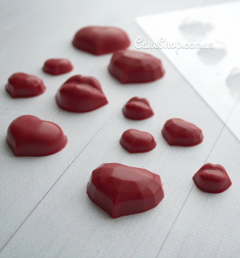 ⋗ Пластиковая форма для шоколада Сердце 11 купить в Украине ➛ CakeShop.com.ua, фото