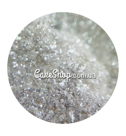 ⋗ Кандурин-глитер для распыления Белый бриллиант, 10 г купить в Украине ➛ CakeShop.com.ua, фото