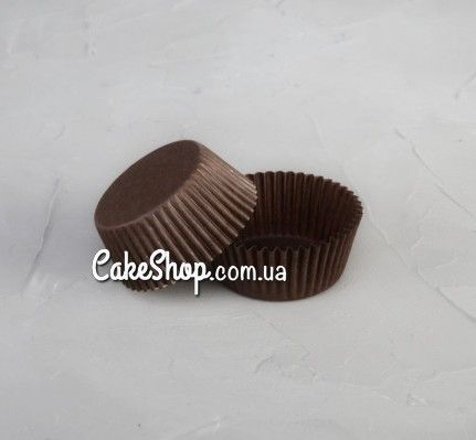 ⋗ Бумажные формы для конфет и десертов 2х1,5, коричневые 50 шт. купить в Украине ➛ CakeShop.com.ua, фото