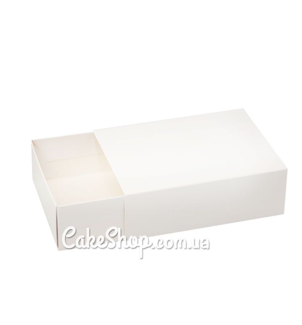 ⋗ Коробка на 12  макаронс, эклер и товаров Hand Made Белая, 11,5х15,5х5 см купить в Украине ➛ CakeShop.com.ua, фото