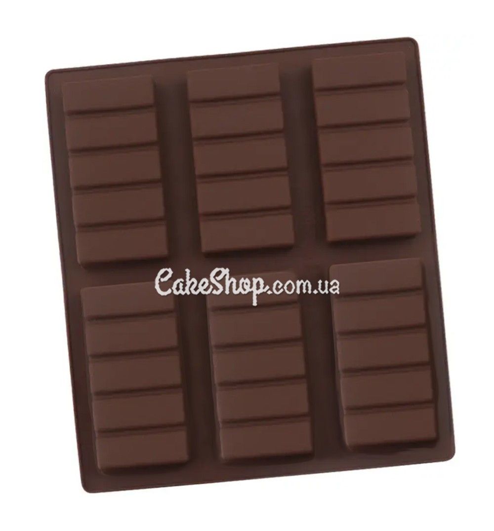 ⋗ Силиконовая форма Шоколадные плитки купить в Украине ➛ CakeShop.com.ua, фото