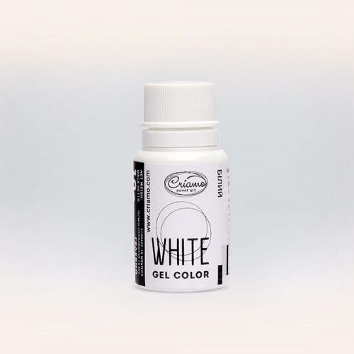 Барвник гелевий Criamo White Білий 10 г - фото