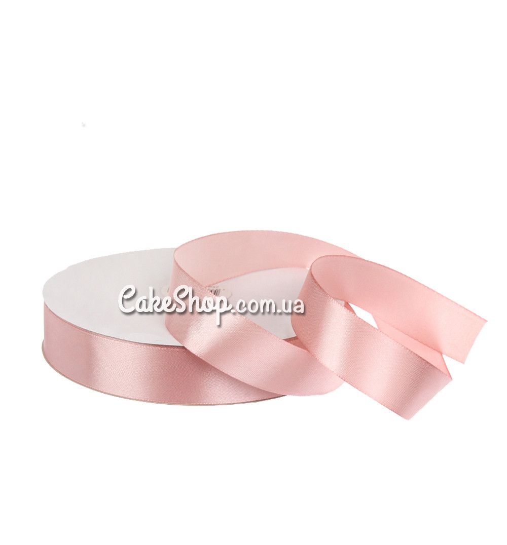 ⋗ Стрічка атласна Персикова 25 мм, 90 м купити в Україні ➛ CakeShop.com.ua, фото