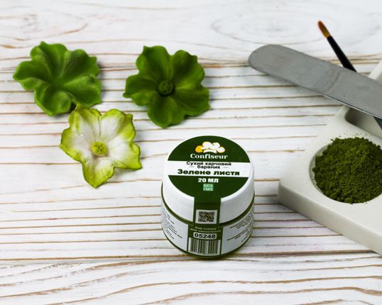 ⋗ Барвник сухий Confiseur Зелене листя купити в Україні ➛ CakeShop.com.ua, фото