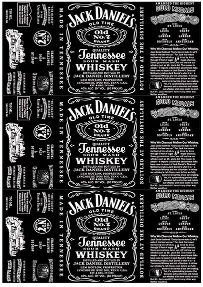 ⋗ Вафельная картинка Виски Jack Daniels 2 купить в Украине ➛ CakeShop.com.ua, фото