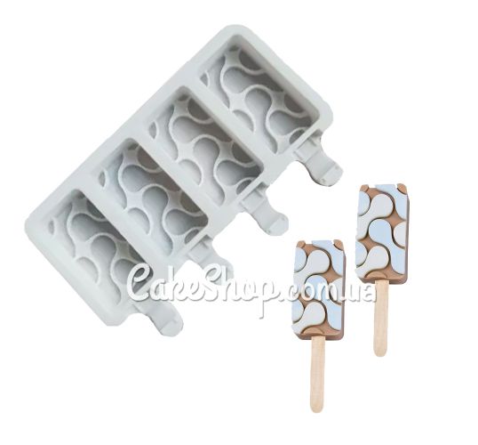 ⋗ Силіконова форма для євродесертів Морозиво Молекула міні 4 шт купити в Україні ➛ CakeShop.com.ua, фото