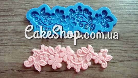 ⋗ Силиконовый молд Кружево цветочное 2 купить в Украине ➛ CakeShop.com.ua, фото