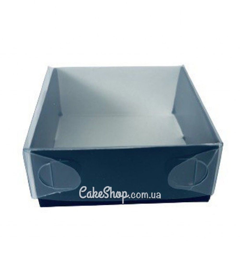 ⋗ Коробка для моті, макаронс, цукерок Чорна, 7х7х3 см купити в Україні ➛ CakeShop.com.ua, фото