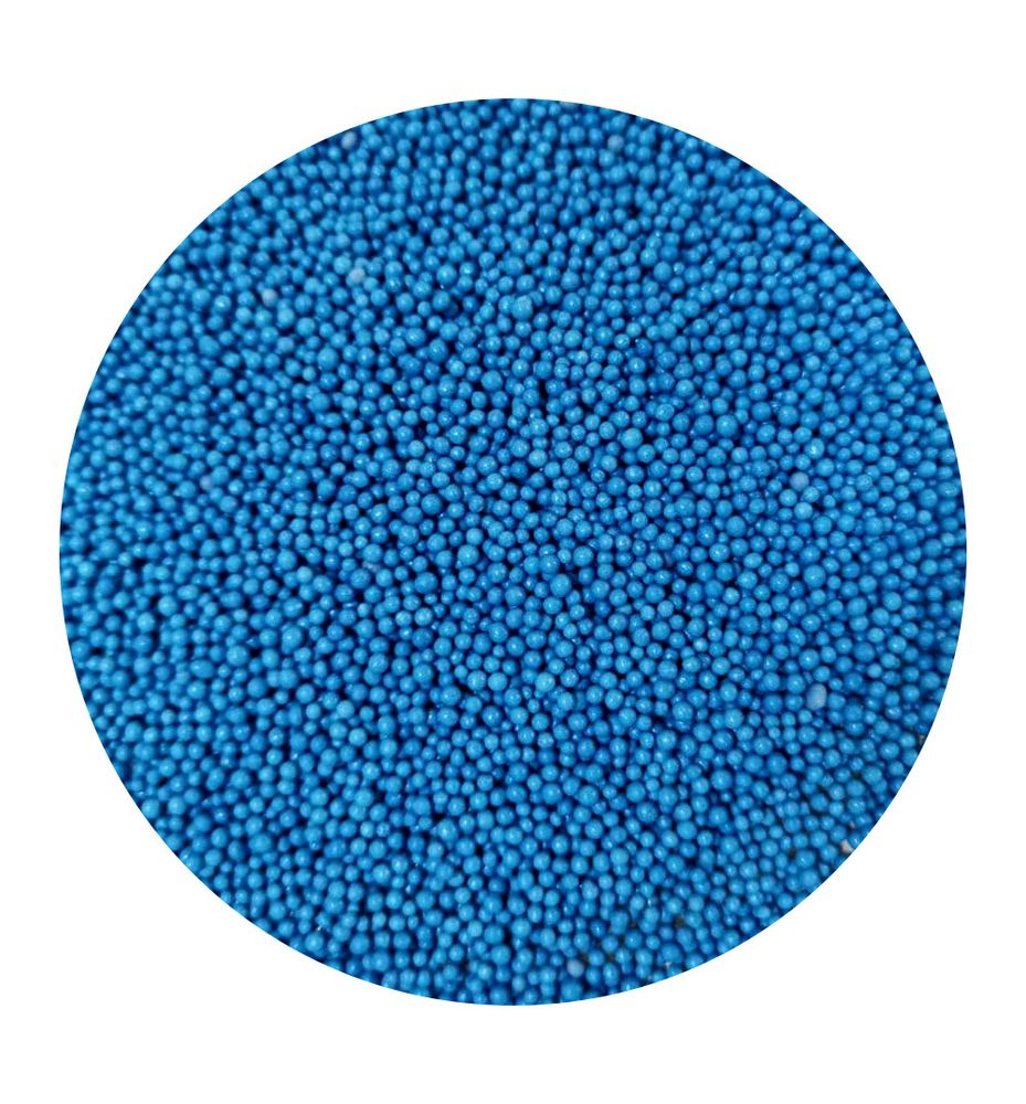 Посипка цукрова кульки Сині 1 мм, 50 г - фото