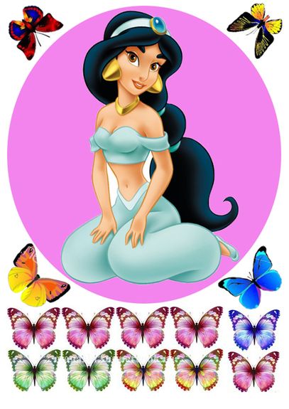 ⋗ Вафельная картинка Жасмин 2 купить в Украине ➛ CakeShop.com.ua, фото