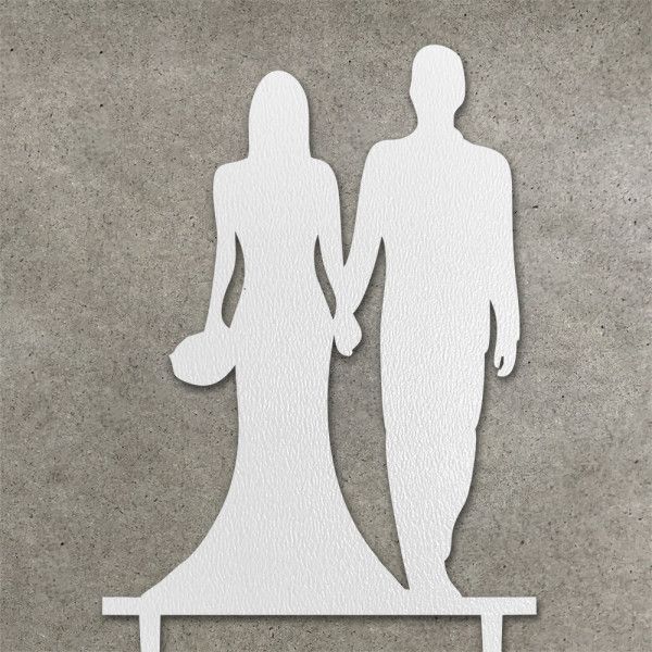 Топпер Муж и Жена пара белый - фото
