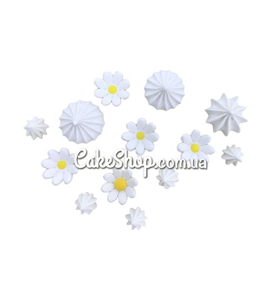 ⋗ Сахарные фигурки Цветочный танец белый ТМ Сладо купить в Украине ➛ CakeShop.com.ua, фото