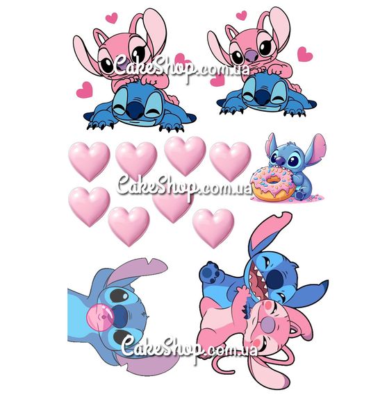 ⋗ Вафельная картинка Стич 4 купить в Украине ➛ CakeShop.com.ua, фото