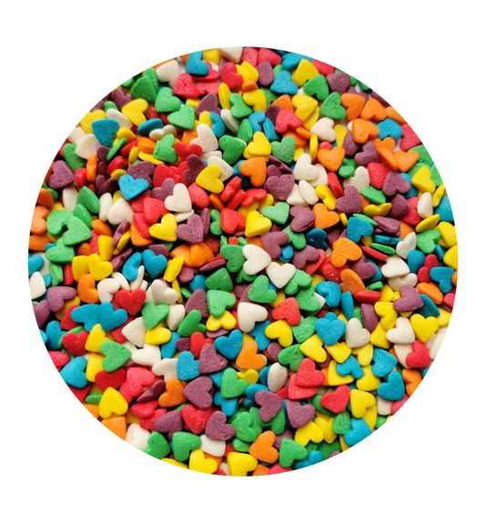 ⋗ Посипка цукрова Сердечки кольорові #1, 50 г купити в Україні ➛ CakeShop.com.ua, фото