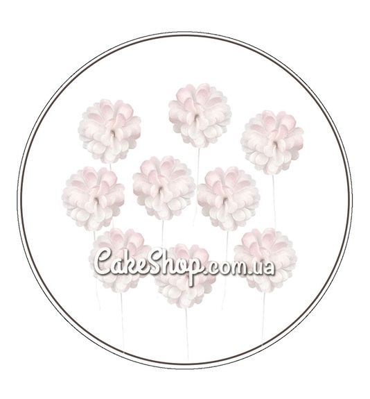 ⋗ Вафельный цветок Хризантема розовая 9 шт ТМ Сладо купить в Украине ➛ CakeShop.com.ua, фото
