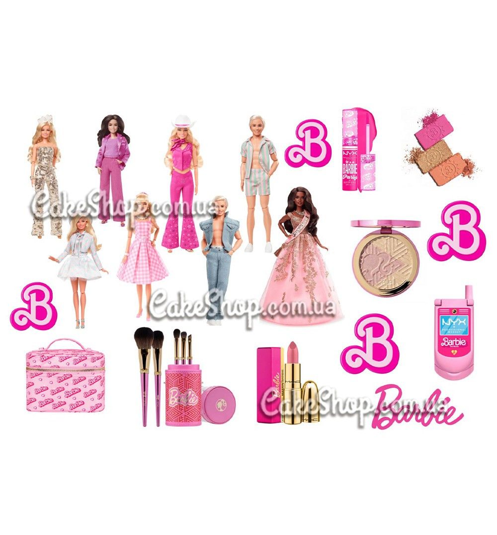 ⋗ Вафельная картинка Barbie 5 купить в Украине ➛ CakeShop.com.ua, фото