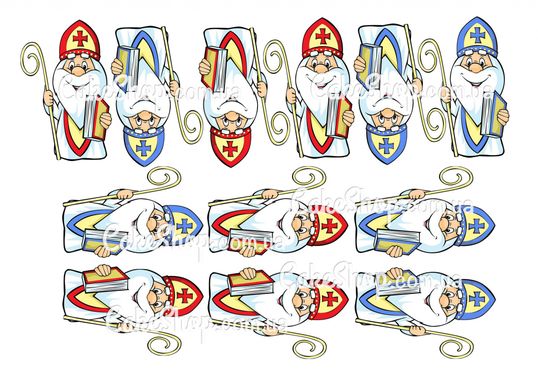 ⋗ Вафельна картинка Святий Миколай на пряник купити в Україні ➛ CakeShop.com.ua, фото