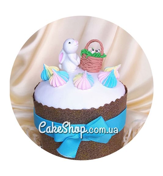 ⋗ Сахарные фигурки Кролик и корзина ТМ KD купить в Украине ➛ CakeShop.com.ua, фото